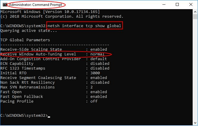Disable Windows Auto-Tuning Disable Windows Auto-Tuning