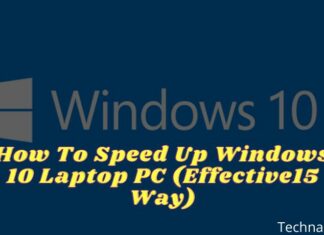 How To Speed ​​Up Windows 10 Laptop PC (Effective15 Way)