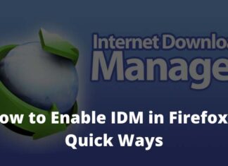 How to Enable IDM in Firefox 6 Quick Ways