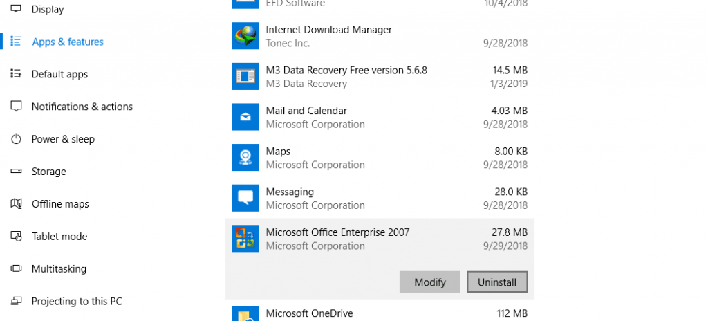 Reinstall Application Reinstall Application