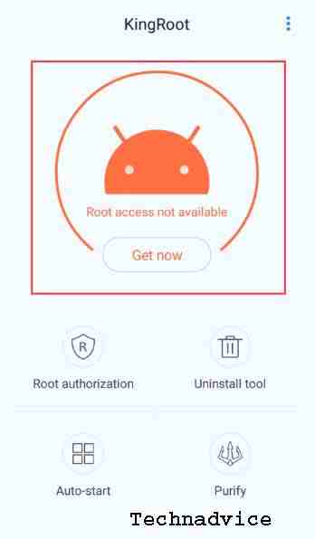 Root steps using kingroot