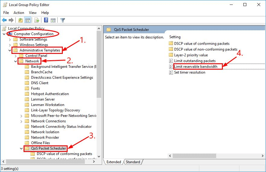 Set Internet Bandwidth Settings Set Internet Bandwidth Settings