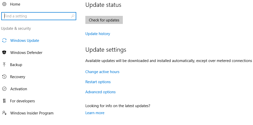 Windows Update Windows Update
