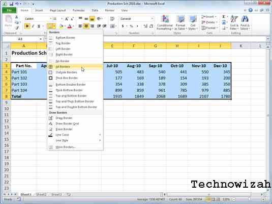 How to Create an Excel Table with Borders How to Create an Excel Table with Borders