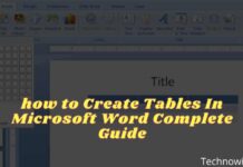 How to Make a Tables In Microsoft Word 2024 How to Make a Tables In Microsoft Word Complete Guide