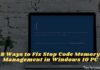 8 Ways to Fix Stop Code Memory Management in Windows 2025 8 Ways to Fix Stop Code Memory Management in Windows 10 PC