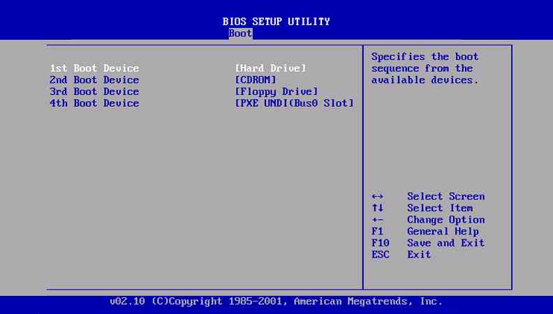 Change BIOS Settings Change BIOS Settings