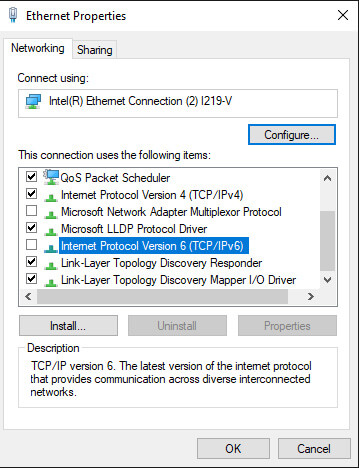 Disable IPv6 Disable IPv6