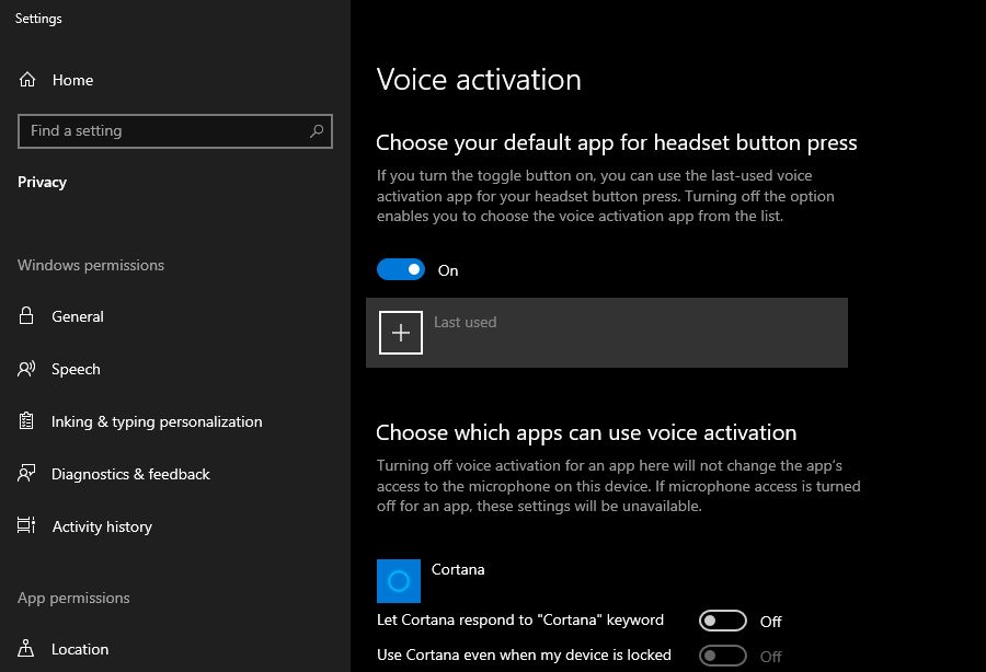 Disable Voice Activation Disable Voice Activation