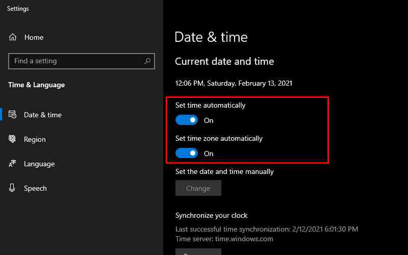 Fix Date And Time Settings Fix Date And Time Settings