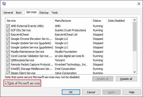 Perform a Clean Boot Perform a Clean Boot
