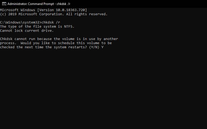 Run SFC And CHKDSK Run SFC And CHKDSK