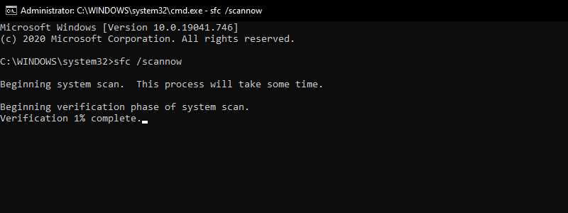 Run SFC (System File Checker) Run SFC (System File Checker)