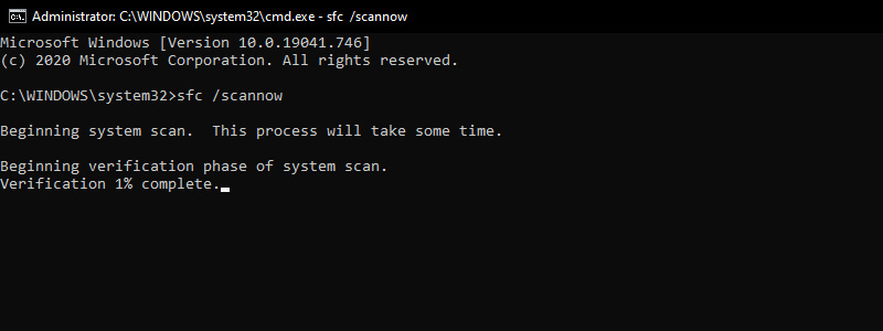 Run SFC System Scan Run SFC System Scan