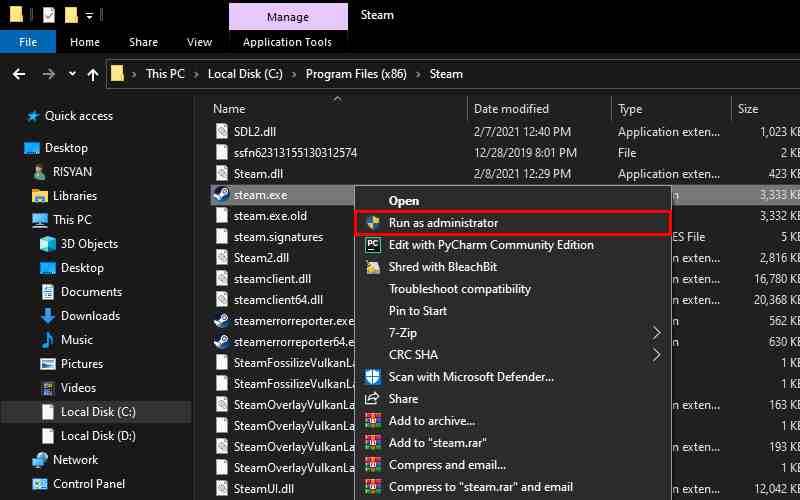 Run Steam As Admin Run Steam As Admin