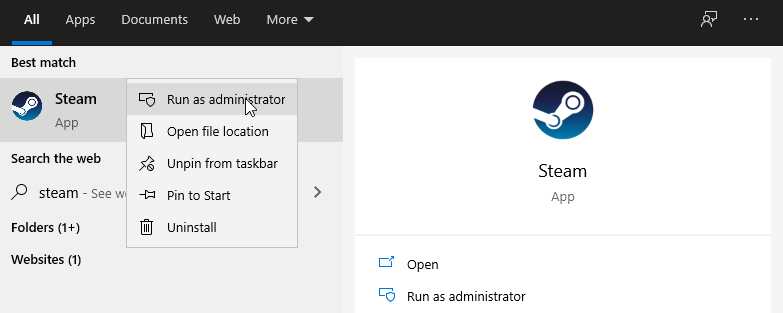 Run Steam As Administrator Run Steam As Administrator