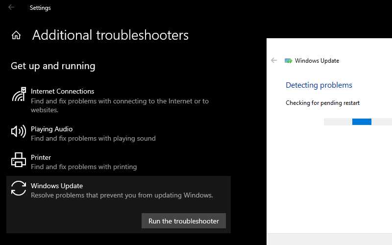 Run Windows Troubleshooter Run Windows Troubleshooter