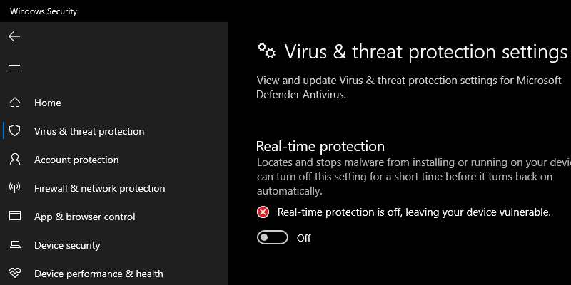 Turn off Antivirus and Firewall Protection Turn off Antivirus and Firewall Protection