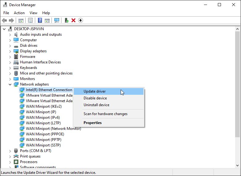 Update Network Drivers Update Network Drivers