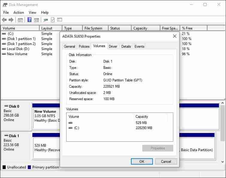 Via Disk Management Via Disk Management
