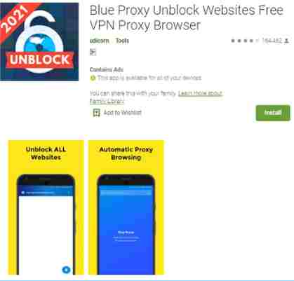 Blue Proxy Browser Blue Proxy Browser
