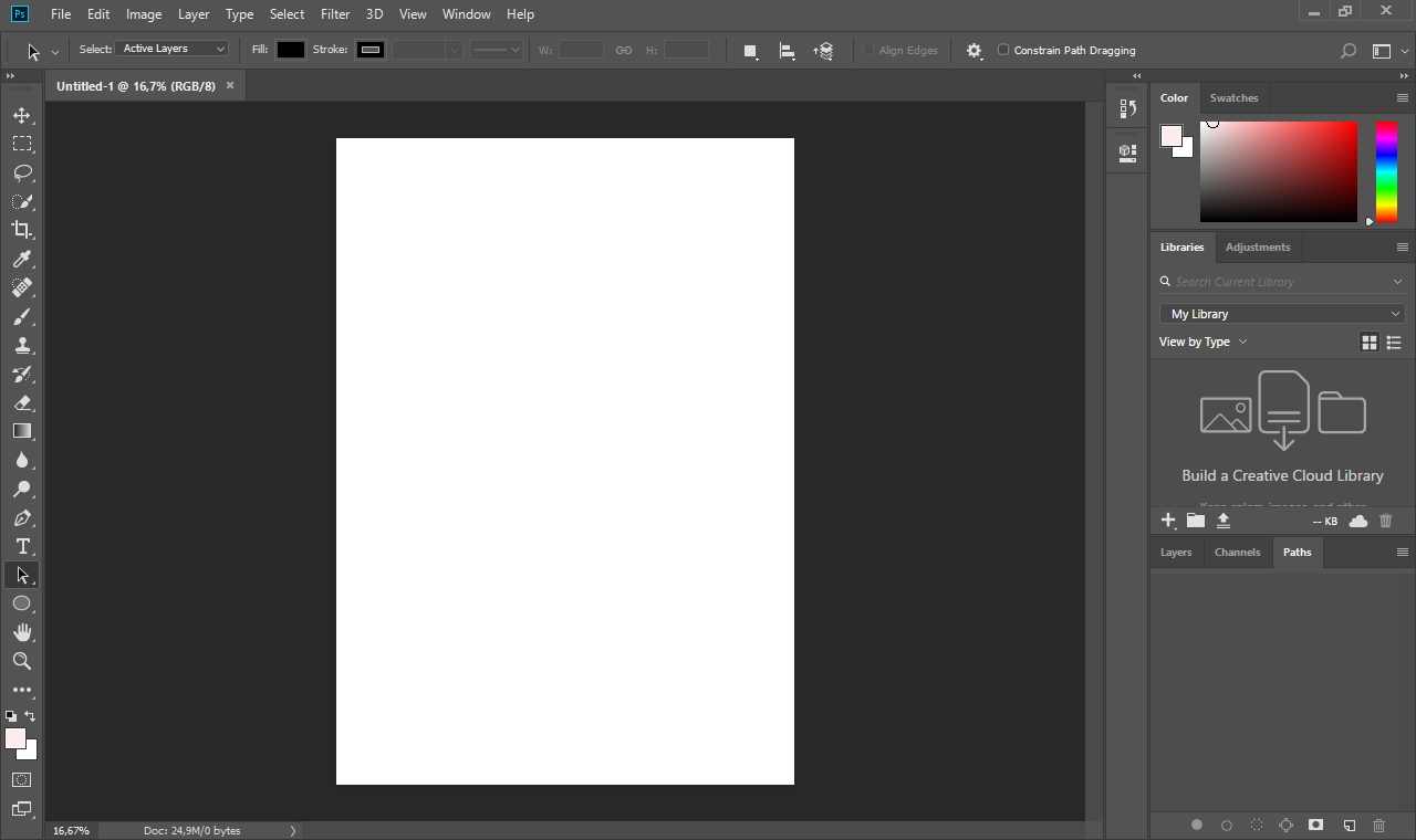 Creating an A4 Canvas in Photoshop Creating an A4 Canvas in Photoshop