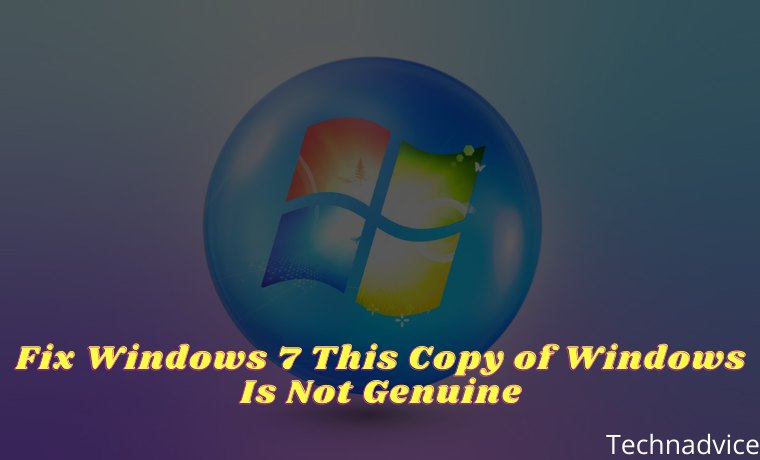 Fix Windows 7 This Copy of Windows Is Not Genuine Fix Windows 7 This Copy of Windows Is Not Genuine