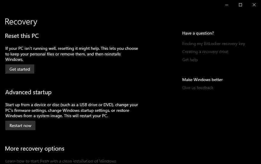 Reset Windows 10 Reset Windows 10