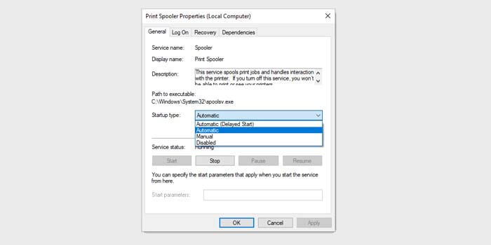 Restart Print Spooler Restart Print Spooler