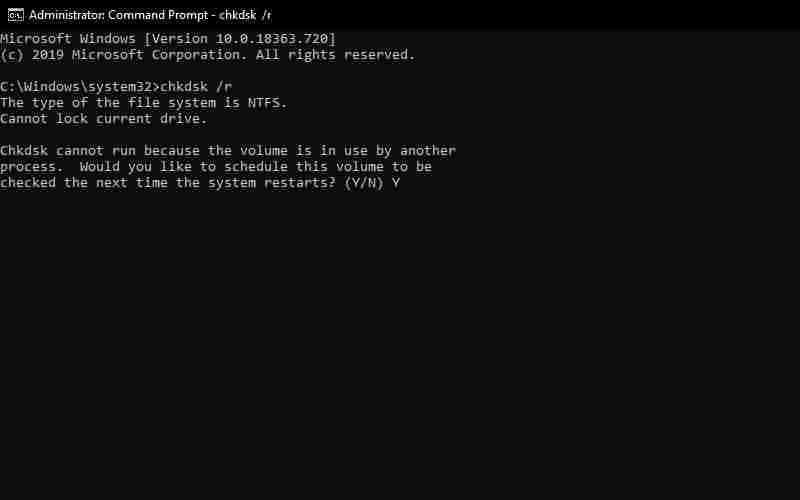 Run CHKDSK Run CHKDSK