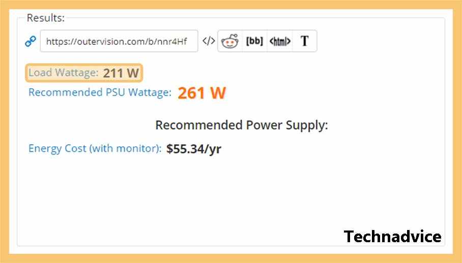 Via PSU Calculator Site Via PSU Calculator Site