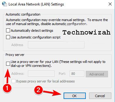 Check Proxy Settings Check Proxy Settings