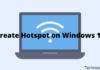 How To Create Hotspot on Windows 10 PC Laptop