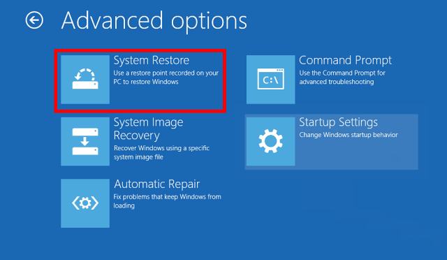 Run System Restore Run System Restore
