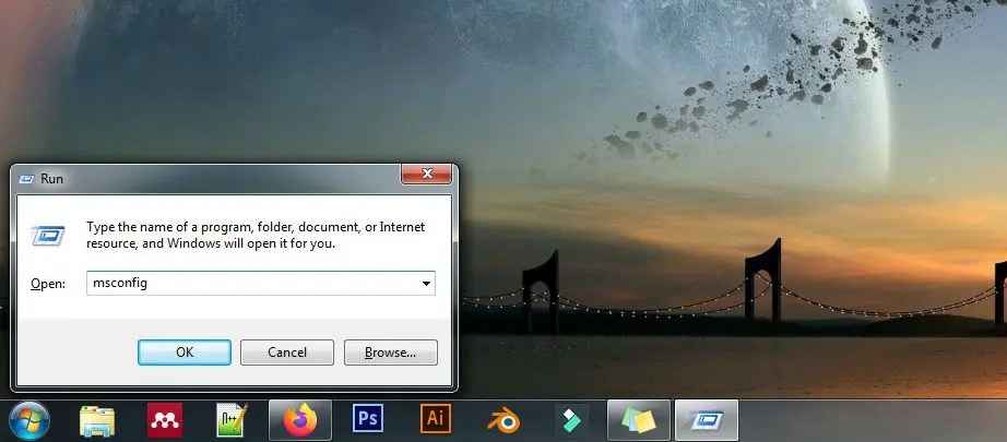 Stop the Startup program from msconfig (System Configuration)
