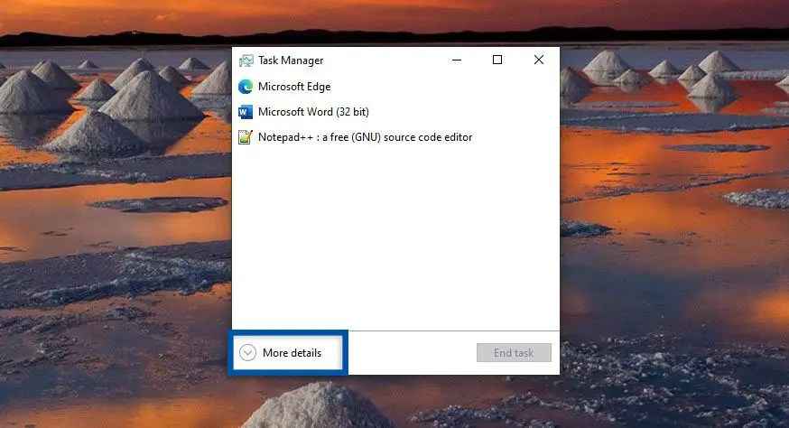 Stop the Startup program via Task Manager
