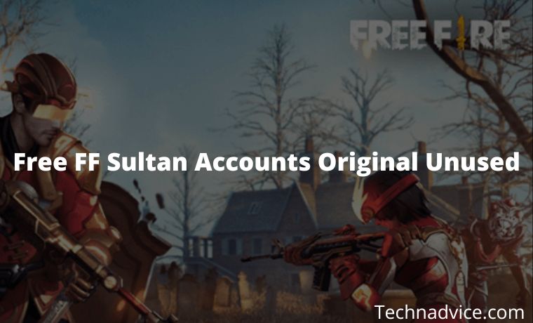 1500+ Free FF Sultan Accounts Original Unused