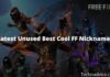 3000+ Latest Unused Best Cool FF Nicknames 2024 3000+ Latest Unused Best Cool FF Nicknames