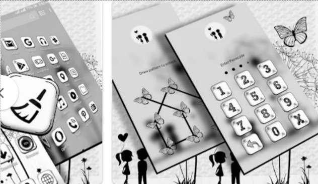 Black And White Launcher Theme
