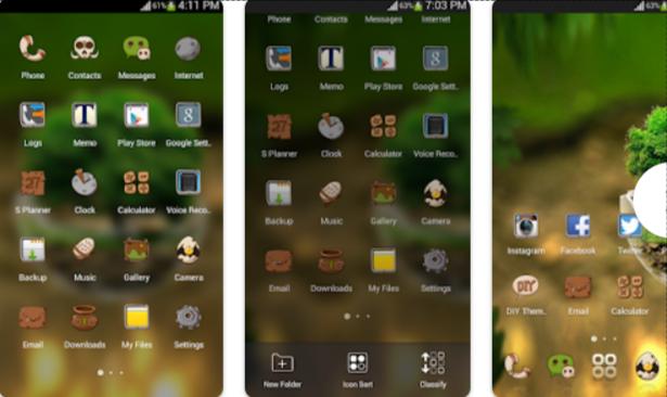 Green Nature Cartoon Theme
