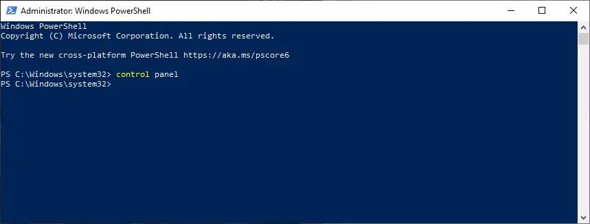 Open Windows PowerShell Open Windows PowerShell