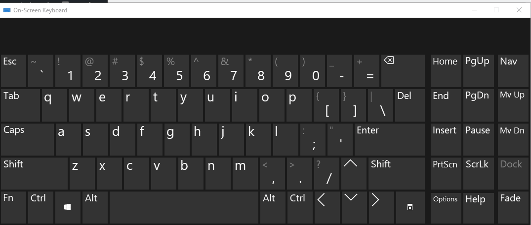 Use On-Screen Keyboard Use On-Screen Keyboard