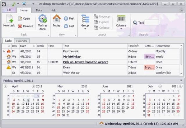 Desktop Reminder Desktop Reminder