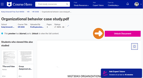 How to Download Document Files on Course Hero for Free