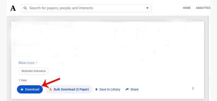 Easy way to download at Academia using login
