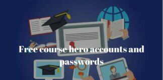Free course hero accounts and passwords
