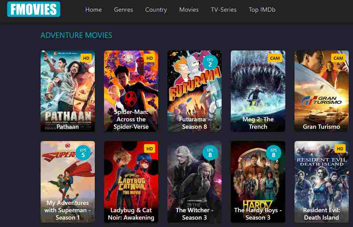 Fmovies screen