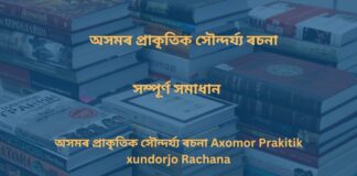 অসমৰ প্ৰাকৃতিক সৌন্দৰ্য্য ৰচনা Axomor Prakitik xundorjo Rachana