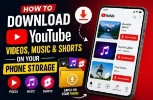 Download YouTube Videos, Music & Shorts on Your Phone Storage