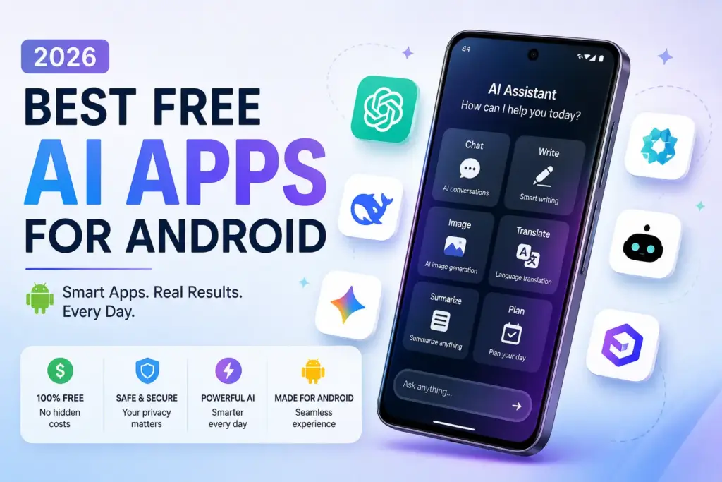 Best Free AI Apps for Android (2026) Daily Works